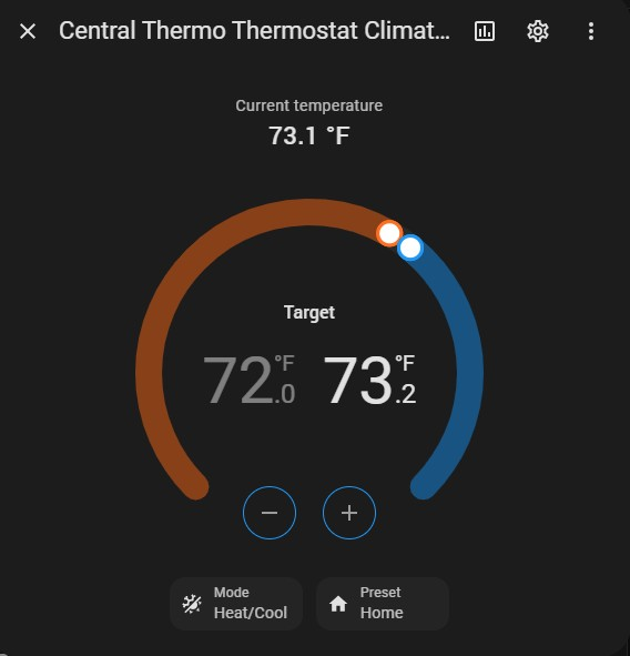 ESPHome Centrally Controlled Thermostat