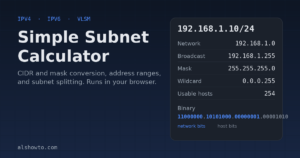 Simple Subnet Calculator